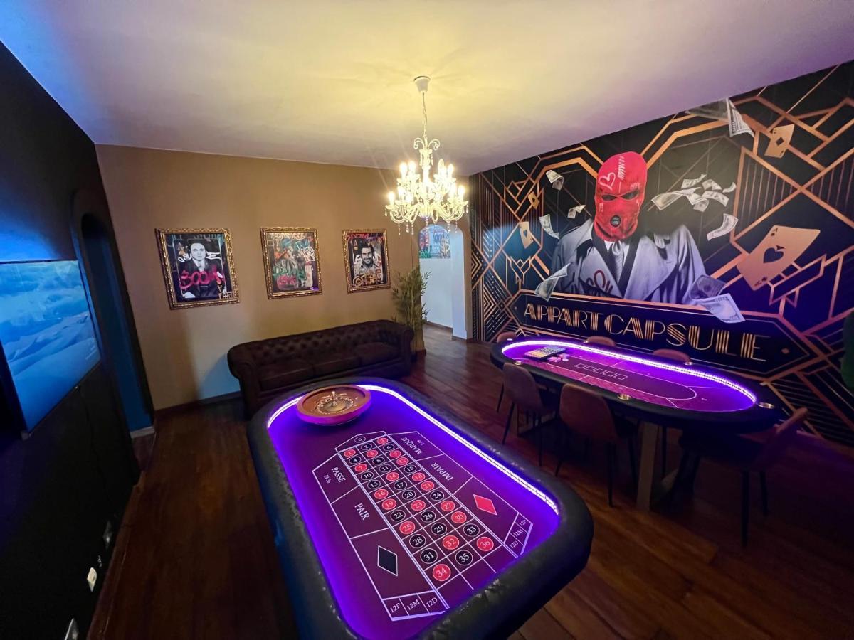 Capsule Casino - Jacuzzi - Billard - Netflix - Console & Jeux Apartment Mons Exterior foto