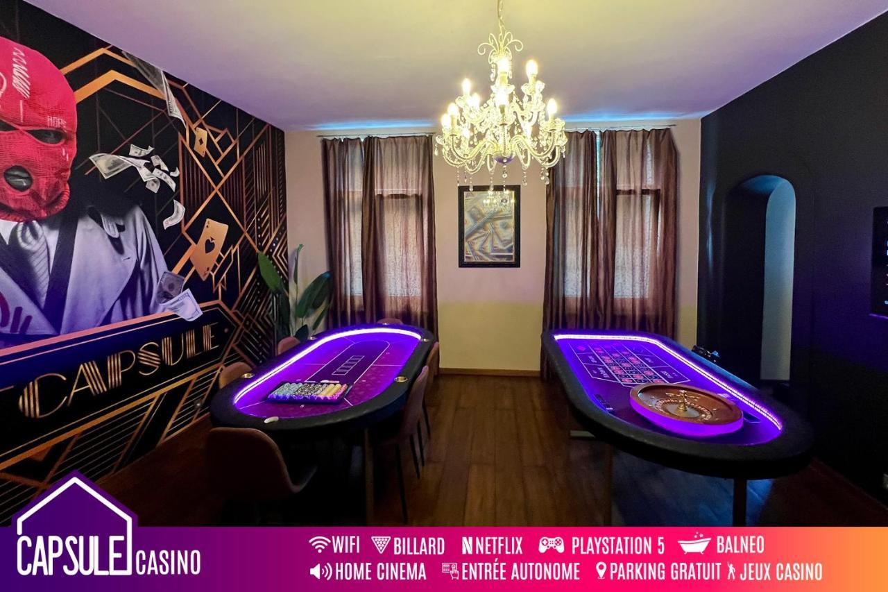 Capsule Casino - Jacuzzi - Billard - Netflix - Console & Jeux Apartment Mons Exterior foto